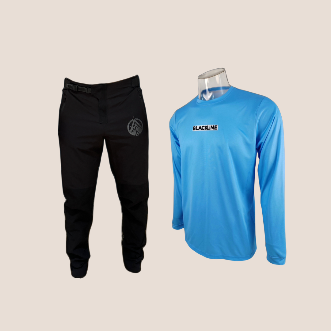 Exile MTB Trousers & Blue Jersey Bundle
