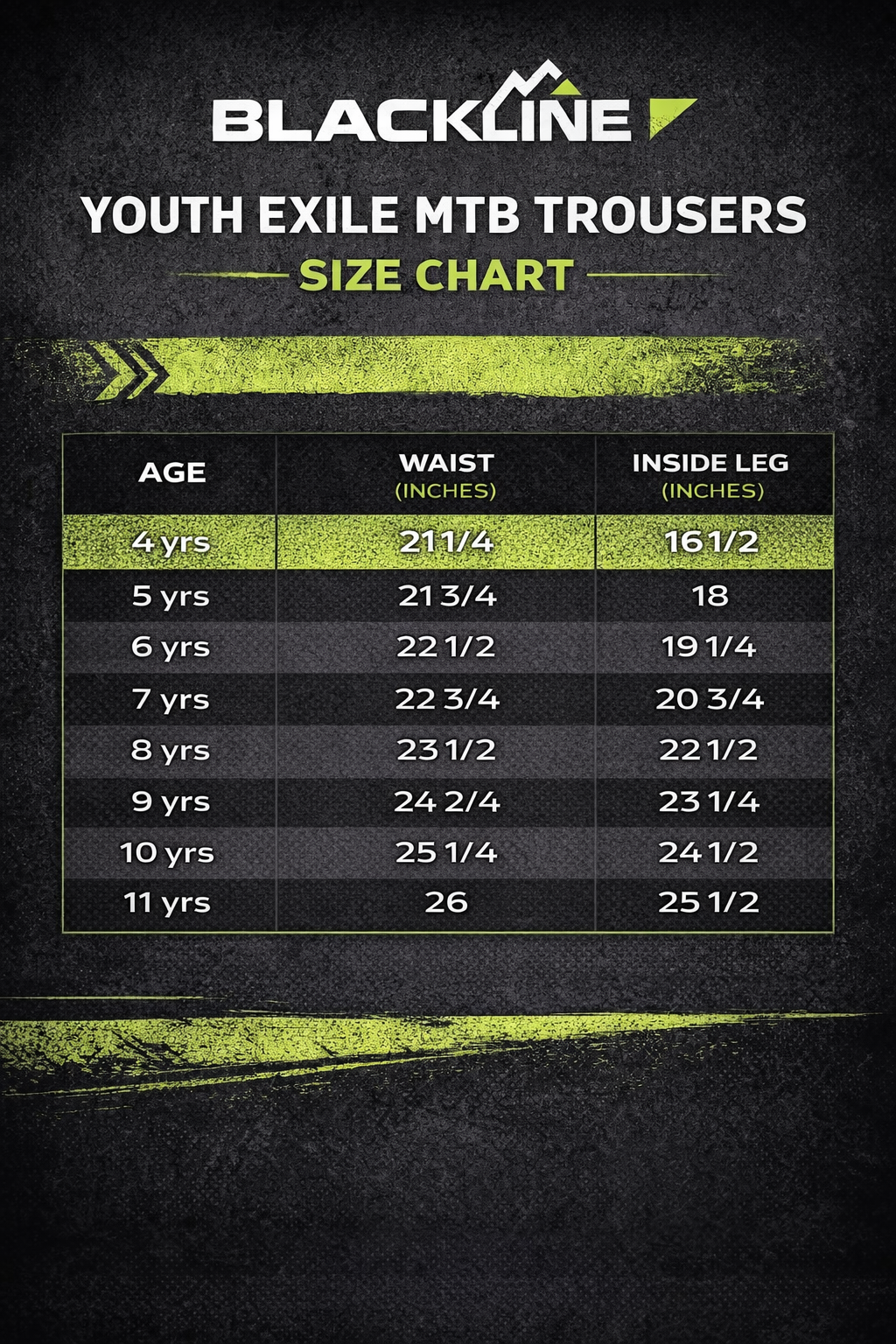 BlackLine Youth Exile MTB Trousers